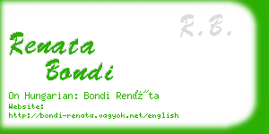 renata bondi business card